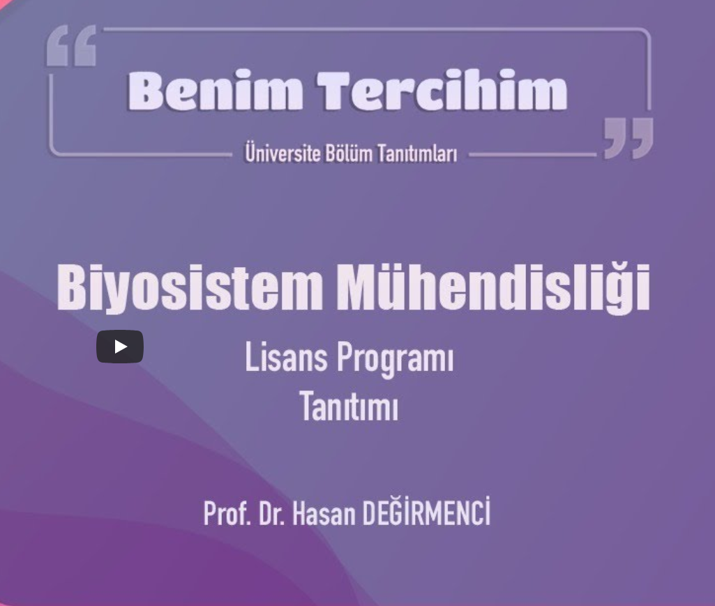 Biyosistem Mühendisliği'ni neden tercih etmeliyim?